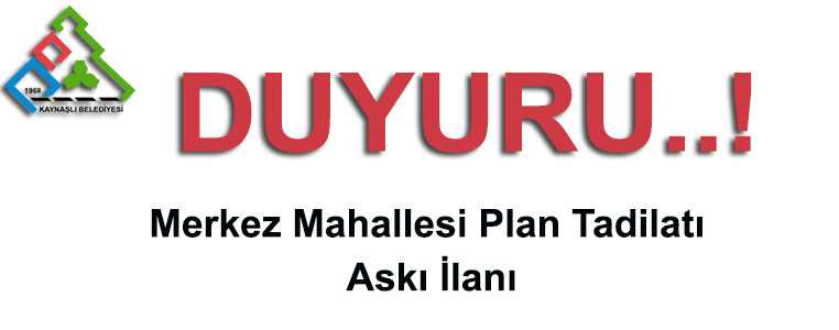 Merkez Mahallesi G26B22D2B Pafta Plan Tadilatı