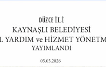 DÜZCE İLİ KAYNAŞLI BELEDİYESİ SOSYAL YARDIM VE HİZMET YÖNETMELİĞİ